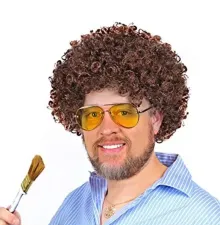 Bob Ross Bonus Peruk Kahverengi Renk 120 gr