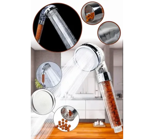 Boncuklu Su Tasarruflu Kireç Önleyici Duş Başlığı