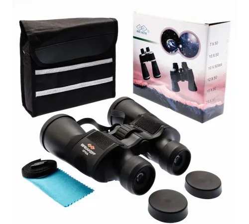 Breaker 20×50 Wd2 Çift Göz Ayarlı Profesyonel Dürbün – 1000M/56M – Siyah