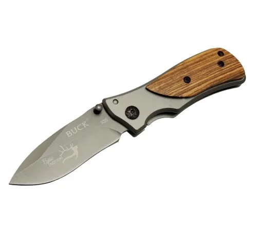 Buck Family X35 Kahverengi Kamp Çakı 15cm- Manuel, Ahşap Sap