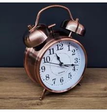 Büyük Boy Metal Bakır Çalar Saat