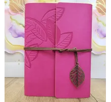 Büyük Boy Yaprak Tasarımlı Not Defteri