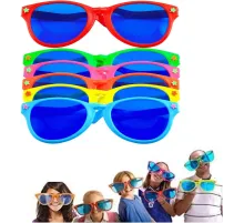 Büyük Parti Gözlüğü Rengarenk 6 Adet 27x9 cm