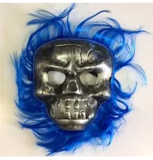 Cadılar Bayramı Lacivert Saçlı Maske