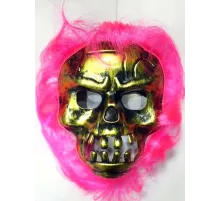 Cadılar Bayramı Pembe Saçlı Maske