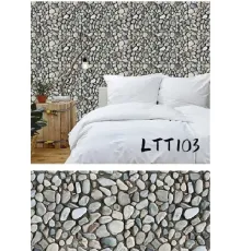 Çakıl Taşı Desenli Yapışkanlı Kaplama Kağıdı Büyük Boy 3 Metre