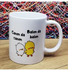 Canım Da Canım Balım Da Balım Tasarımlı Kupa Bardak