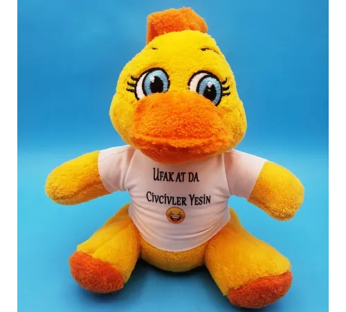 Civciv Oyuncak Ufak At Da Civcivler Yesin Tişörtlü