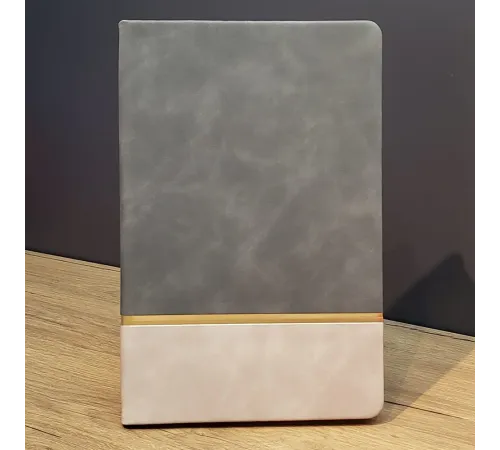 Çizgili Not Defteri Gri