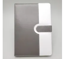 Çizgili Termo Deri Defter Gri