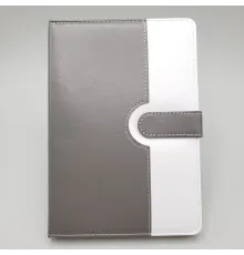 Çizgili Termo Deri Defter Gri