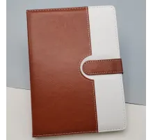 Çizgili Termo Deri Defter Kahverengi