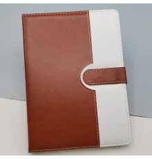 Çizgili Termo Deri Defter Kahverengi