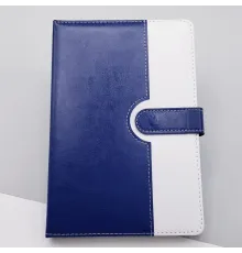 Çizgili Termo Deri Defter Lacivert