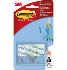 Command 17092CLR-CEE Command Küçük Boy Şeffaf Askı