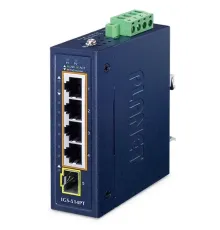 Compact Industrial 4-Port 10/100/1000T 802.3at PoE + 1-Port 100/1000X SFP Ethernet Switch
