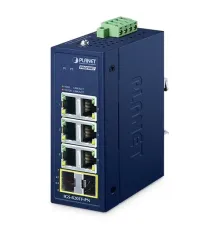 Compact Industrial 6-Port 10/100/1000T + 2-Port 100/1000X SFP PROFINET Switch(-40~75 degrees C operating temperature)
