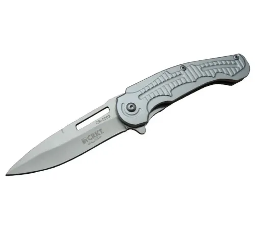 CRKT CR 0062 Gri Oluklu Kamp Çakı 17,5 cm - , Kılıflı, Kutulu