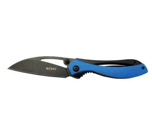 Crkt Pleroma 821A BL Mavi Kamp / Outdoor Çakı 18cm - Manuel, Kutulu