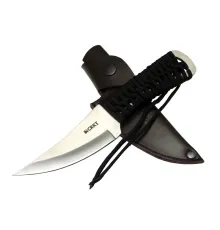 Crkt Scrub Fixed 2712 WY Kamp / Outdoor Bıçak 22,5cm - İpli Sap, Deri Kılıflı