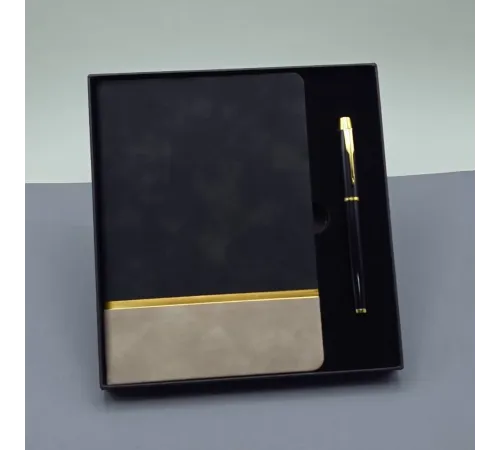 Defter Ve Kalem Kutulu Siyah Set