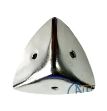 Dekoratif, Kutu, Sandık Köşesi - 45x28 mm,Büyük, Nikel, 1 Adet