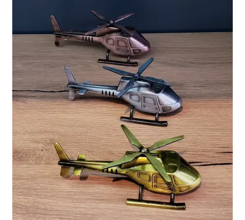 Dekoratif Metal Helikopter