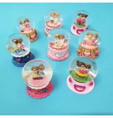 Dekoratif Mini Boy Sevgililer Kar Küresi