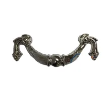 Dekoratif Zamak Üzümlü Kulp - 64mm, Nikel, 1 Adet