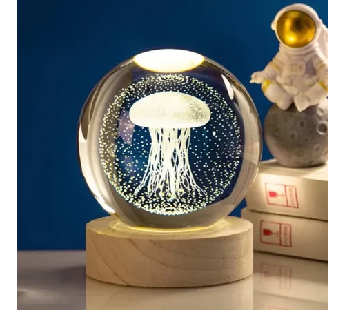 Deniz Anası Işıklı Cam Küre