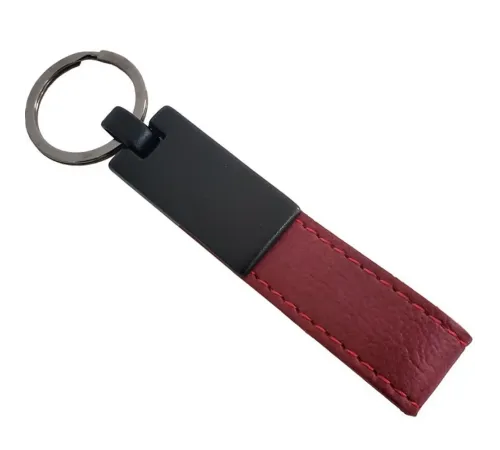 Deri Anahtarlık Bordo