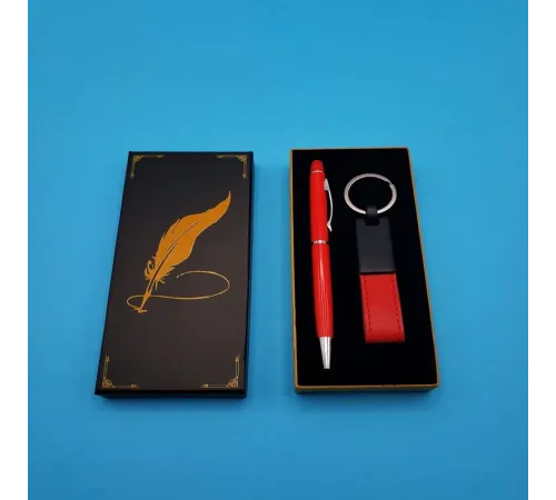 Deri Anahtarlık Ve Touchpen Kalem