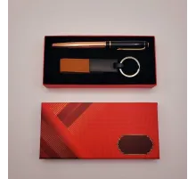 Deri Metal Anahtarlık Ve Roller Kalem