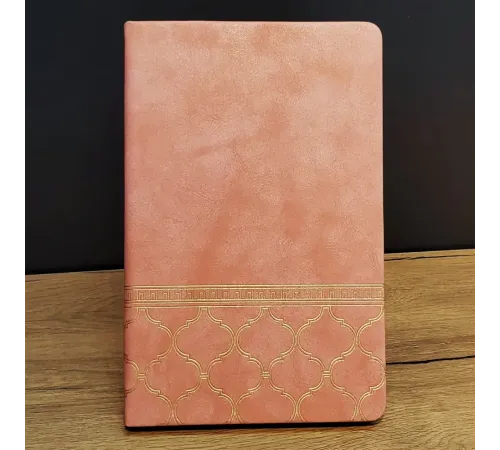 Desenli Deri Defter Somon