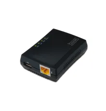 Digitus 1-Port USB 2.0 Çok Fonksiyonlu Network Server<br>
NAS özelliği<br>
Network USB Hub özelliği<br>
1 x 10/100 Mbps port<br>
1 x USB 2.0 dişi yuva<br>
Multifunction USB Network Server, 1-port Network USB Hub, NAS, Print S