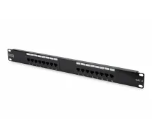 Digitus 19 Inch 16 Port Cat-6 UTP Patch Panel, 50 μ (Mikron), Altın Kontak, Zırhsız