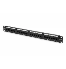 Digitus 19 Inch 24 Port Cat-5E UTP Patch Panel, 50 μ (Mikron), Altın Kontak, Zırhsız