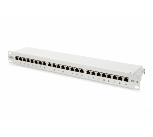 Digitus 19 Inch 24 port CAT-6 FTP Patch Panel, Zırhlı