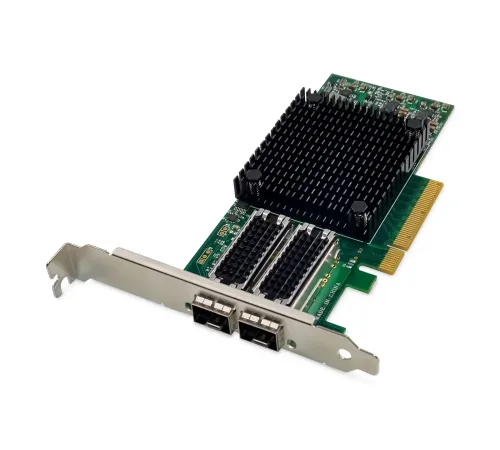 Digitus 2 port 25G SFP28 PCI Express Ethernet Kartı, Mellanox çip takımı<br>
Digitus Dual-Port 25 Gigabit Ethernet Network Card, SFP28, PCI Express, Mellanox chipset