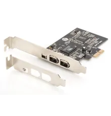 Digitus 3 Port&#039;lu (2 Harici, 1 Harici Port) PCI Express Firewire 400 Kart, IEEE 1394a