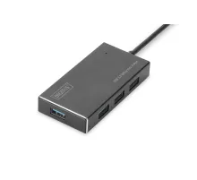 Digitus 4 Port USB 3.0 Hub, 5V/2A güç adaptörü dahil, alüminyum
