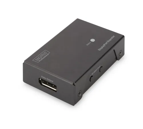 Digitus 4K DisplayPort Sinyal Tekrarlayıcı, maksimum 20 metre (Full HD), metal gövde, EQ, LED<br>
Digitus 4K DisplayPort Repeater, up to 20 meters (Full HD), metal housing, EQ, LED