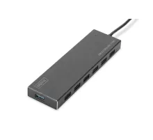 Digitus 7 Port USB 3.0 Hub, 5V/3,5A güç adaptörü dahil, alüminyum<br>
Digitus USB 3.0 Office Hub, 7-Port
