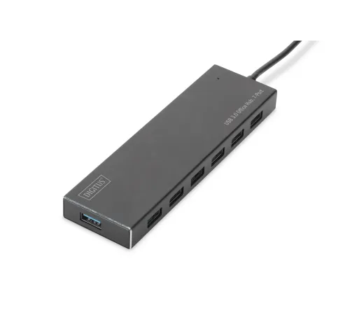 Digitus 7 Port USB 3.0 Hub, 5V/3,5A güç adaptörü dahil, alüminyum<br>
Digitus USB 3.0 Office Hub, 7-Port