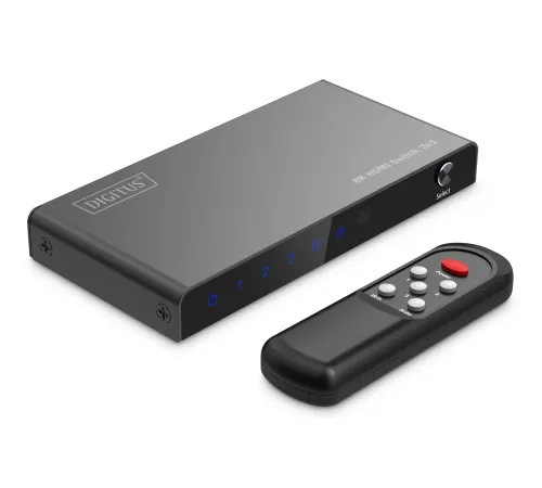 Digitus 8K HDMI Switch, 3x1<br>
Digitus 3x1 HDMI Switch, 8K/60Hz (4:4:4), HDR, HDCP 2.3