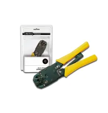 Digitus 8P/8C (RJ-45), 6P/6C (RJ-12), 6P/4C (RJ-11), 4P4C, 4P2C, 6P6C-DEC ve zırhlı 8P/8C (RJ-45) Modüler Fişler İçin Crimp Aleti/Sıkma Pensi ve Kablo Kılıfı Sıyırma Aleti