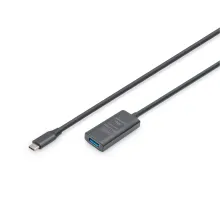 DIGITUS Active USB-C Extension Cable, 5m 5G, USB 3.2 Gen1, USB-C - USB-A (M/F)
