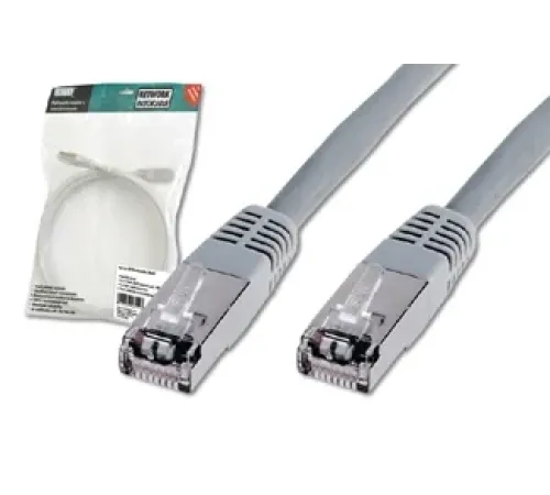 Digitus CAT. 5E S/FTP Patch Kablo, 5 metre, AWG 26, Gri Renk