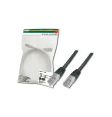 Digitus Cat-5e UTP Patch Kablosu, 5 metre, AWG 26/7, Siyah Renk, 3P sertifikalı