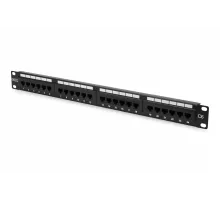 Digitus CAT 6, E Sınıfı Patch Panel, zırhsız (unshielded), siyah renk<br>
Digitus CAT 6, Class E Patch Panel, unshielded, black